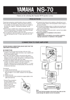 Yamaha NS-70-Owners-Manual 